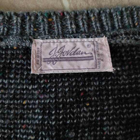 Vintage 80s Novelty Sweater Vest Tic-Tac-Toe Pattern - Picture 3 of 8